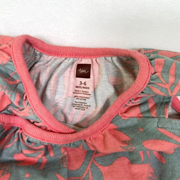 Tea Collection Baby Floral Romper 3-6m One Piece - Picture 5 of 8